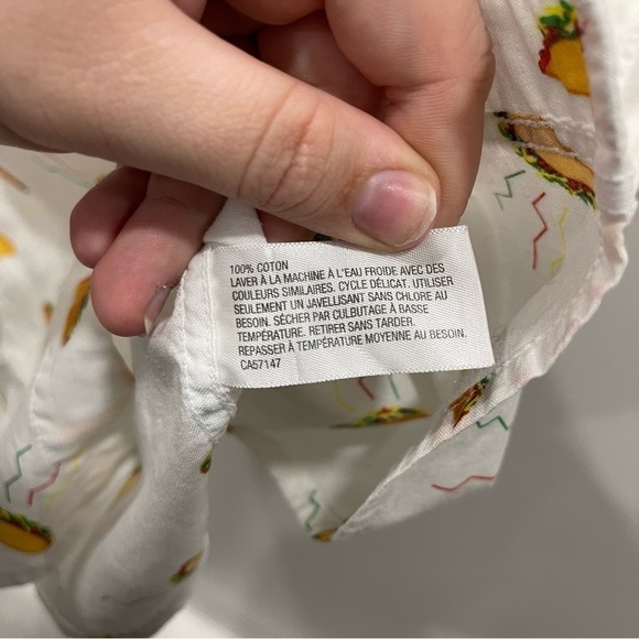 Mossimo Short Sleeve Taco Print Button Down Shirt Men’s Small - Picture 6 of 9